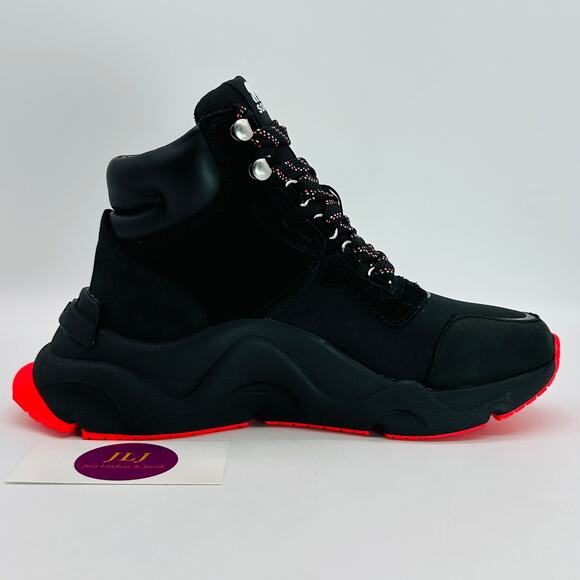 Sorel Women's Kinetic RNEGD Conquest WP Boots Black/Red NL4400-012 Size 5 - Picture 7 of 11